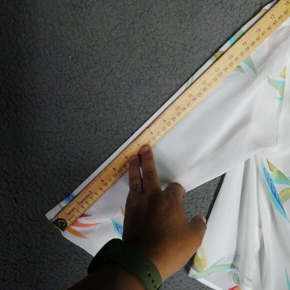 Banana Bay Fine Resort Wear Wrap Womens Size S White Floral Tie Front - Picture 12 of 13